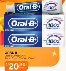 Mifarma Oral B crema dental 100% oferta