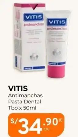 Mifarma Vitis antimanchas pasta dental oferta