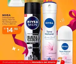 Mifarma Nivea desodorantes spray/roll on no incluye packs oferta