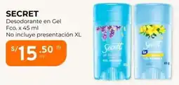 Mifarma Secret desodorante en gel oferta