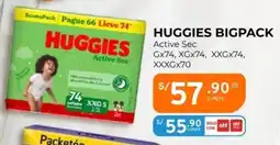 Mifarma Huggies bigpack active sec oferta