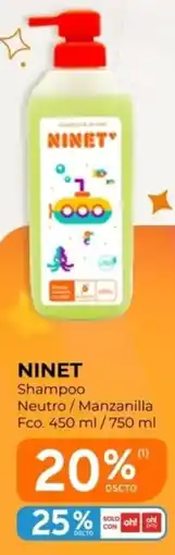 Mifarma Ninet shampoo neutro/manzanilla oferta
