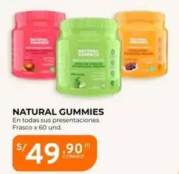 Mifarma Natural gummies en todas sus presentaciones frasco oferta