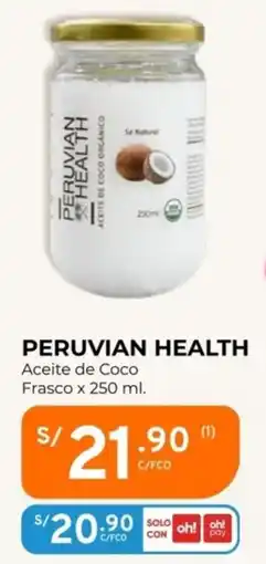 Mifarma Peruvian health aceite de coco oferta