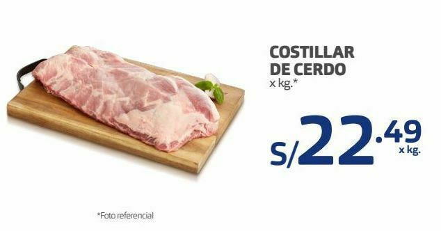 Makro Costillar de cerdo x kg oferta