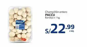 Makro Champiñon entero paccu 1kg oferta