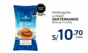 Makro Hamburguesa la súper san fernando 14und oferta