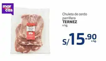 Makro Chuletas de cerdo parrillera ternez x kg oferta