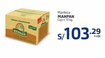Makro Manteca manpan 10kg oferta