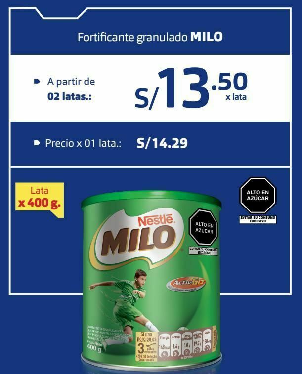 Makro Fortificante milo 400g oferta