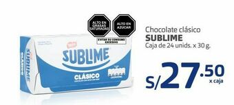 Makro Chocolate clasico sublime 24und x 30g oferta