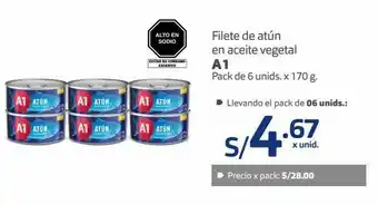 Makro Filete de atún a1 6und x 170g oferta