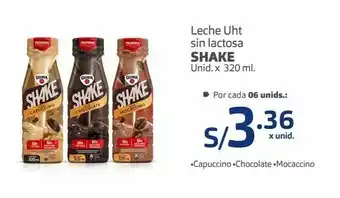 Makro Leche uht sin lactosa shake 320ml oferta