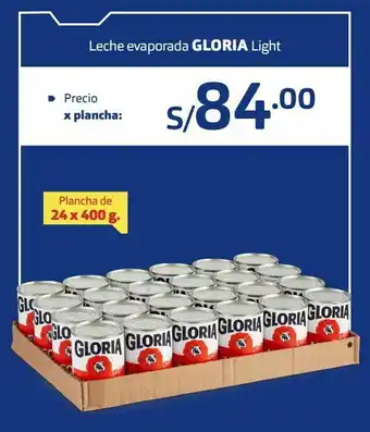 Makro Leche evaporada gloria 24und x 400g oferta