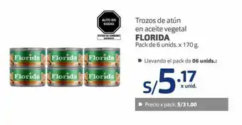 Makro Trozos de atún florida 6und x 170g oferta