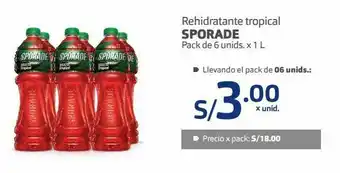 Makro Sporade 6und x 1l oferta