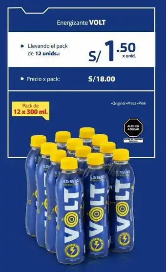 Energizante volt 12und x 300ml