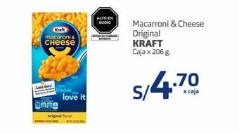 Makro Macarroni & cheese kraft 206g oferta