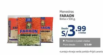 Makro Menestras faraon 500g oferta