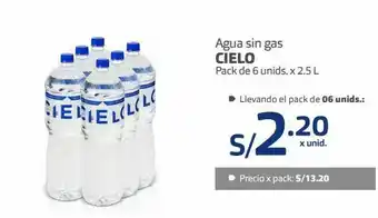 Makro Agua cielo 6und x 2.5l oferta