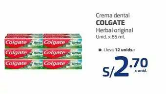 Makro Crema dental colgate herbal 65ml oferta