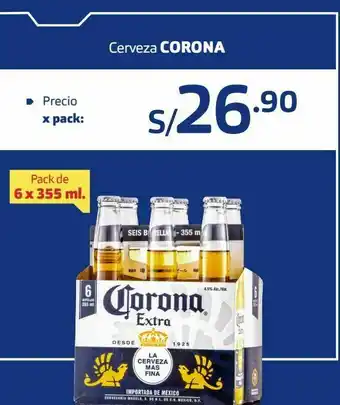 Makro Cerveza corona 6und x 355ml oferta