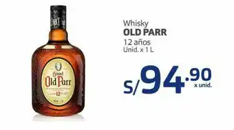 Makro Whisky old parr 12 años 1l oferta