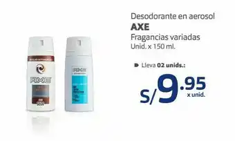 Makro Desodorante aerosol axe 150ml oferta
