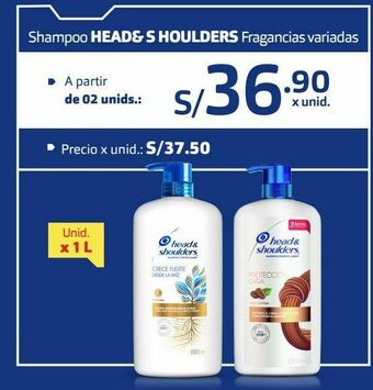 Makro Shampoo head & shoulders 1lt oferta
