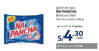 Makro Jabón de ropa ña pancha pack 2und x 200g oferta