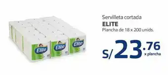 Makro Servilleta cortada elite plancha 18x200und oferta