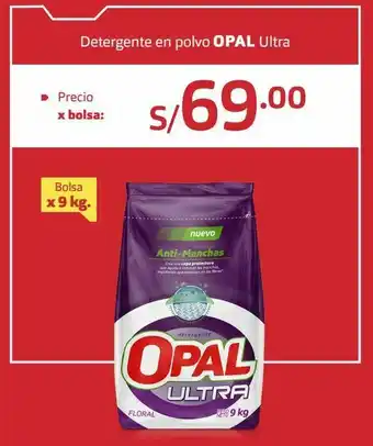 Makro Detergente en polvo opal 9kg oferta