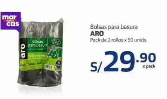 Makro Bolsas de basura aro 2rollos x 50und oferta