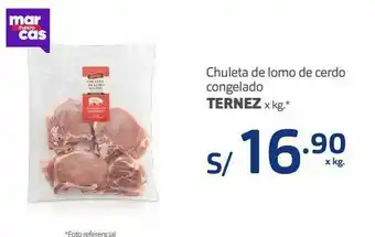 Makro Chuletas de lomo de cerdo ternez x kg oferta