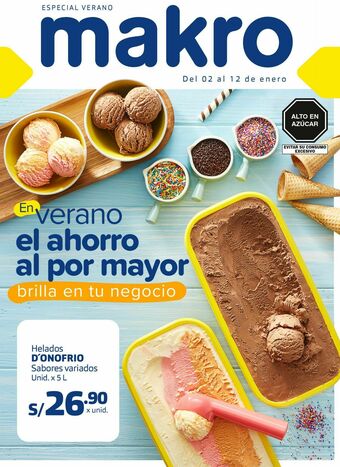 Makro Helados oferta