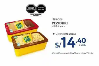 Makro Helados peziduri 2.2l oferta