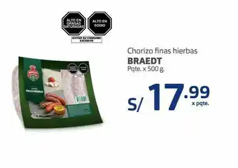 Makro Chorizo finas hierbas braedt 500g oferta