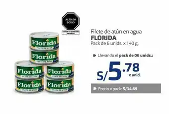 Makro Filete de atún florida 6und x 140g oferta