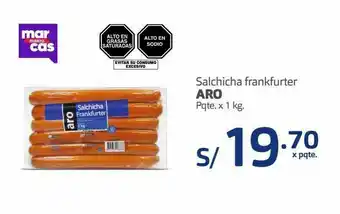 Makro Salchicha frankfurter aro 1kg oferta