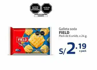Makro Galleta soda field 6und x 24g oferta
