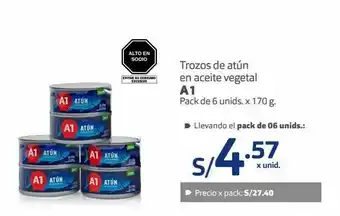 Makro Trozos de atún en aceite a1 6und x 170g oferta