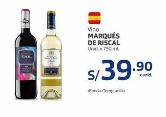 Makro Vino marques de riscal 750ml oferta