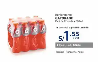 Makro Gatorade pack 12und x 500ml oferta