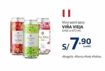 Makro Vino semi seco viña vieja 473ml oferta