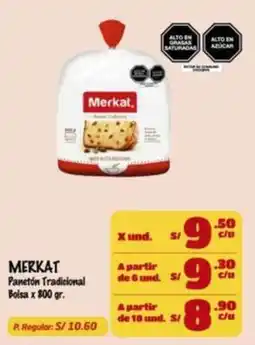 MaxiAhorro Merkat panetón tradicional oferta