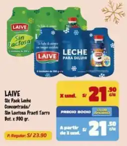 MaxiAhorro Laive leche concentrada/sin lactosa oferta