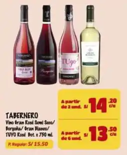 MaxiAhorro Tabernero vino oferta