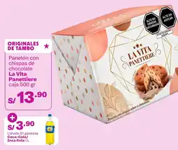 Tambo La Vita Panettiere + Coca-Cola/Inca Kola oferta