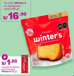 Tambo Winter's panetón + tableta de chocolate oferta