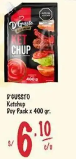 MaxiAhorro D'cussto ketchup doy pack oferta